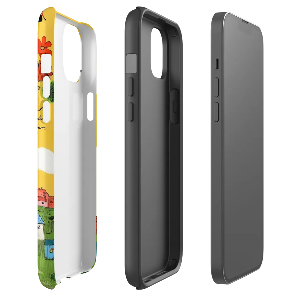 Whimsical Blooms of Life | Phone Case |  14 Plus | Tough Case | Matte