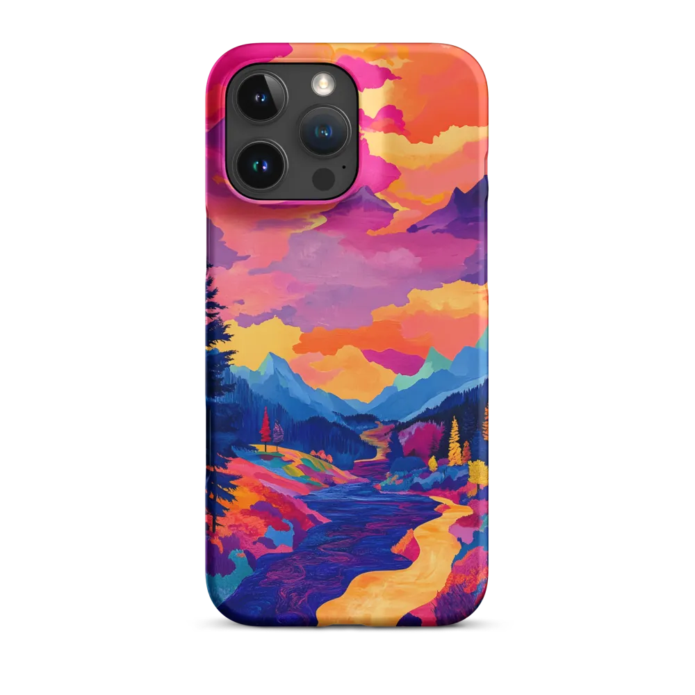 Radiant Serenity: A Surreal Landscape | Phone Case |  16 Pro Max | Snap Case | Matte