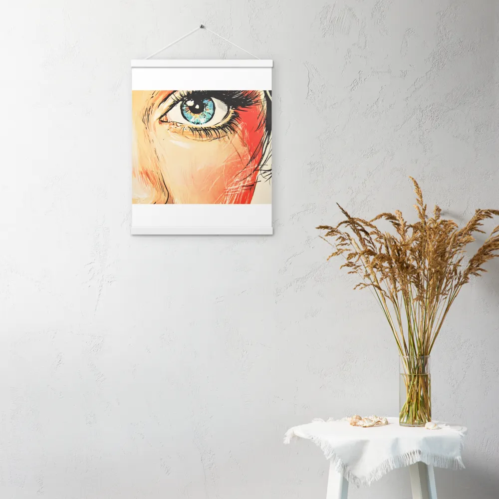 Gaze of Emotion | Poster With White Wood Hanger | 16″×20″