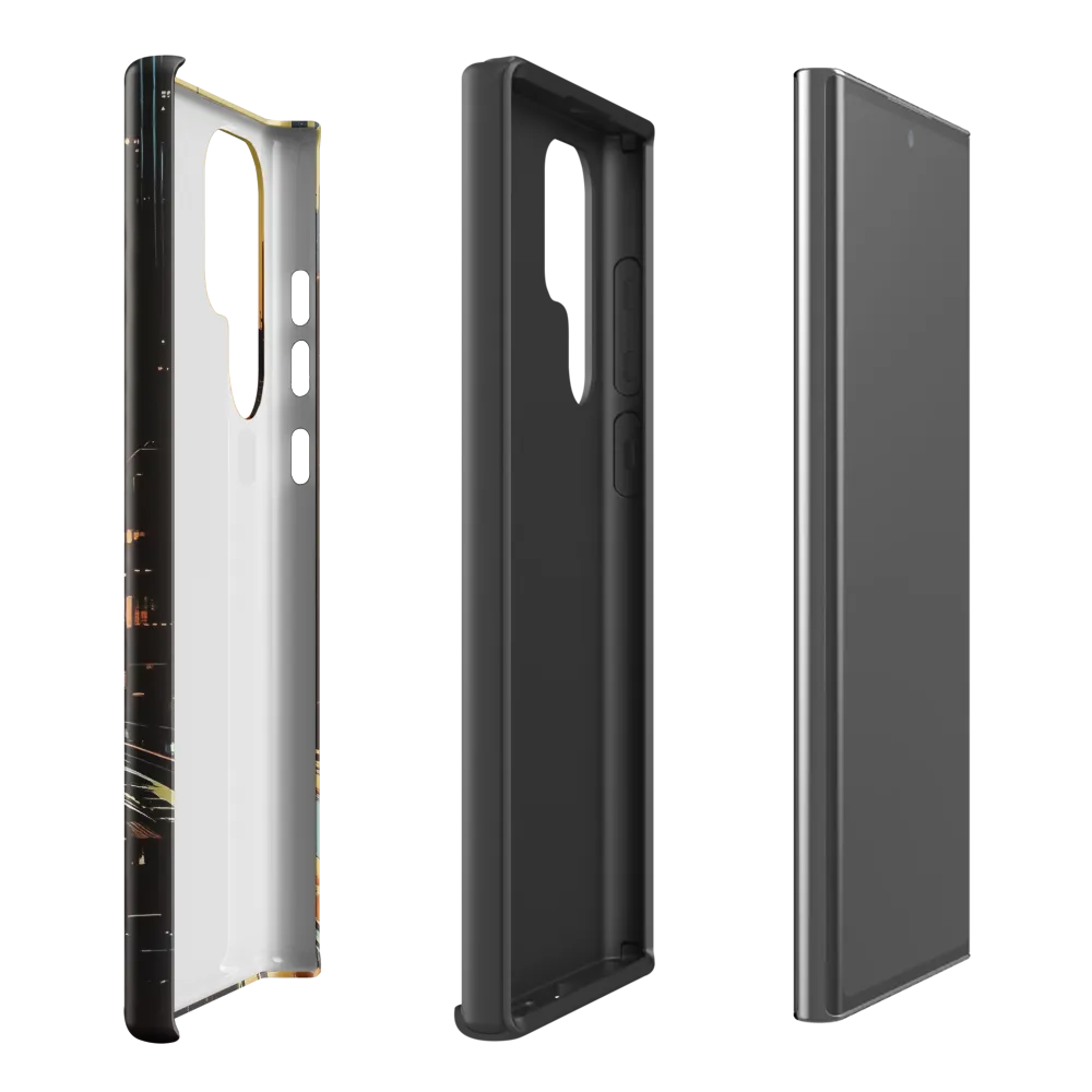 Metro Nexus: A Futuristic Cityscape | Phone Case |  S22 Ultra | Tough Case | Glossy