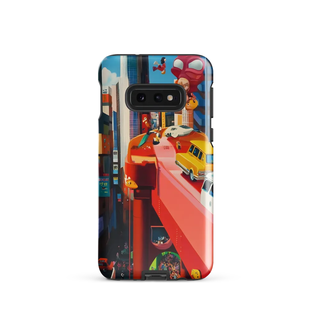 Urban Whimsy: A Colorful Cityscape | Phone Case |  S10e | Tough Case | Glossy