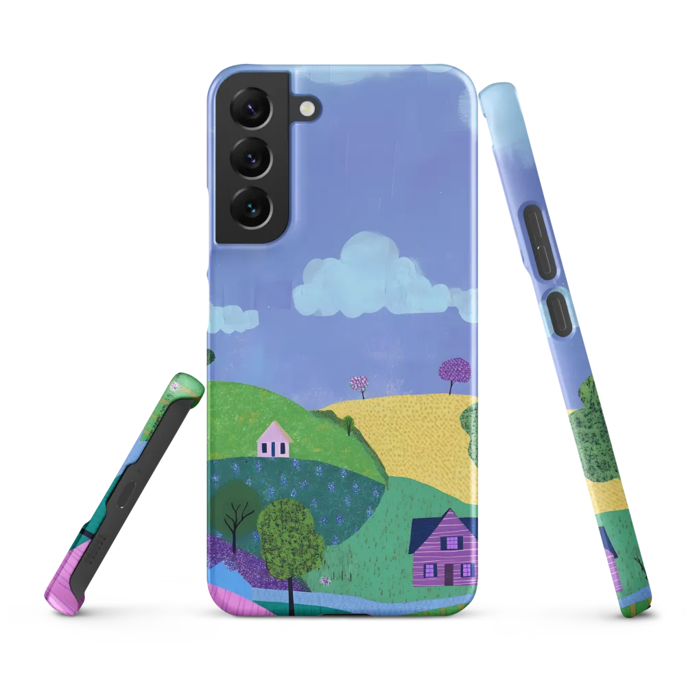 Whimsical Hills and Quaint Homes | Phone Case |  S22 Plus | Snap Case | Matte