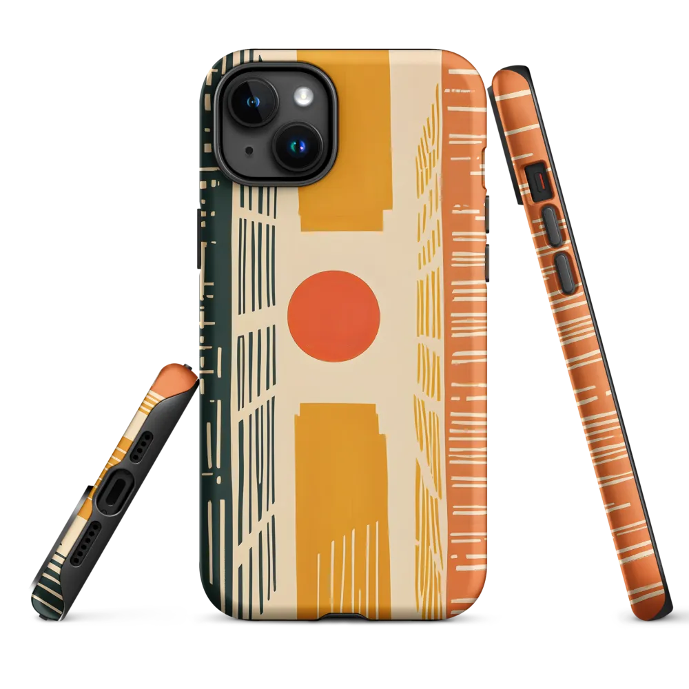 Urban Harmony: A Geometric Sunrise