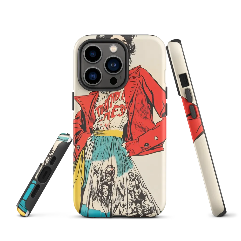 Vibrant Elegance: A Pop Art Fashion Statement | Phone Case |  13 Pro | Tough Case | Matte