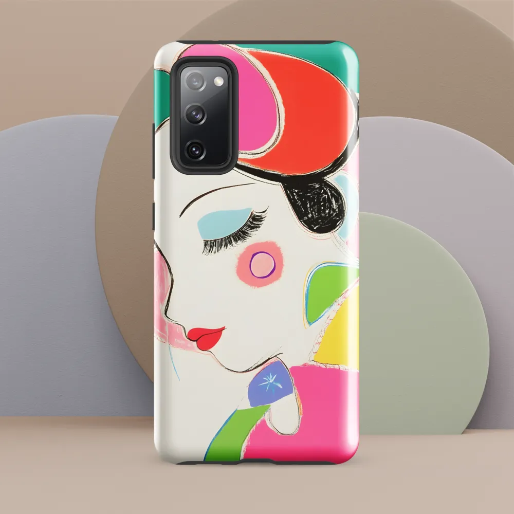 Whimsical Portrait in Colorful Abstraction