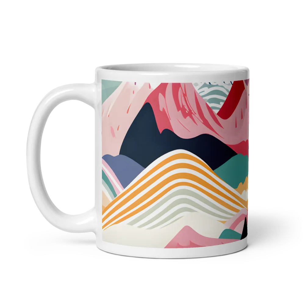 Harmonious Mountain Waves | Mug with White inside | 11 oz