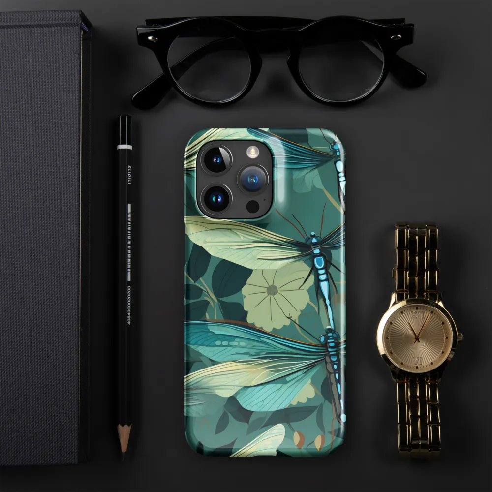 Whispers of Nature: Dragonflies in Harmony | Phone Case |  15 Pro Max | Snap Case | Glossy