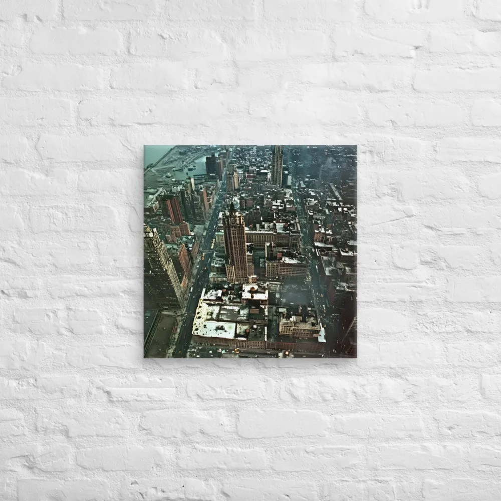 Aerial Symphony of Urban Life | Canvas | 20″×20″