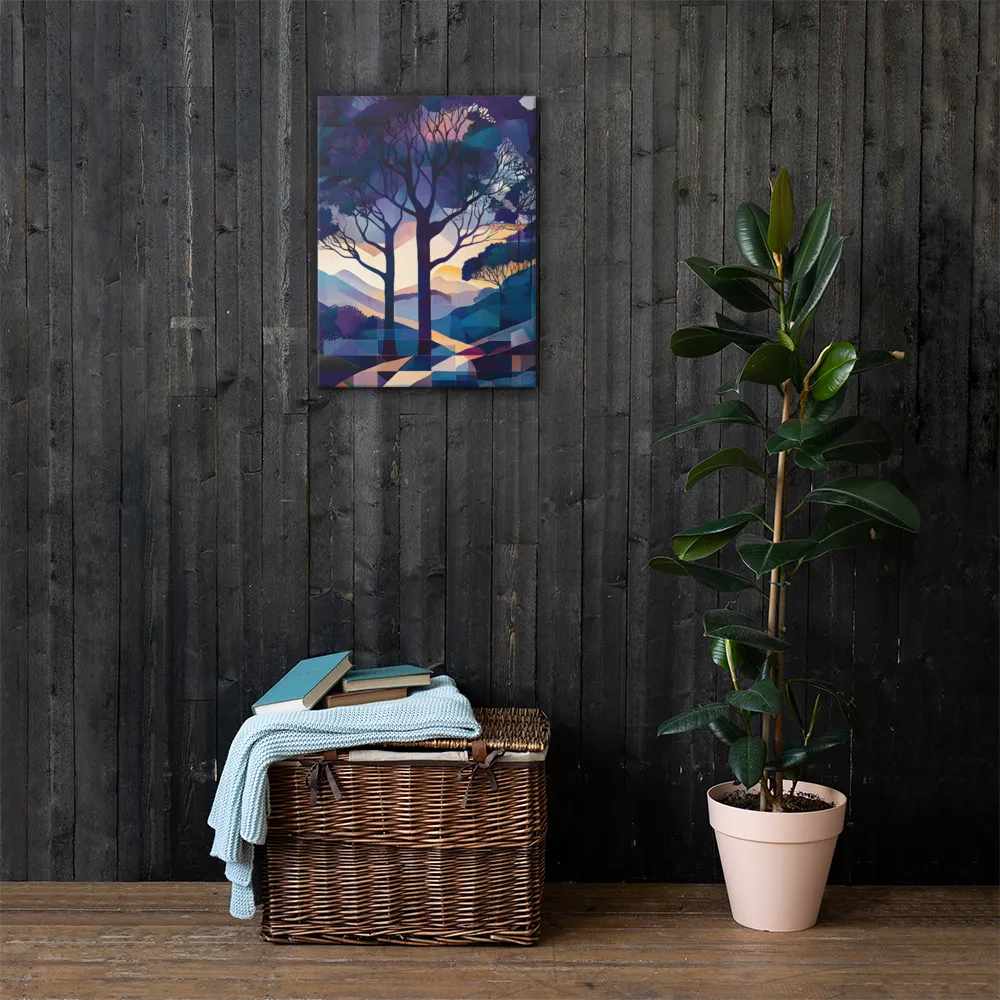 Tranquil Geometry: A Journey Through Color | Canvas | 18″×24″