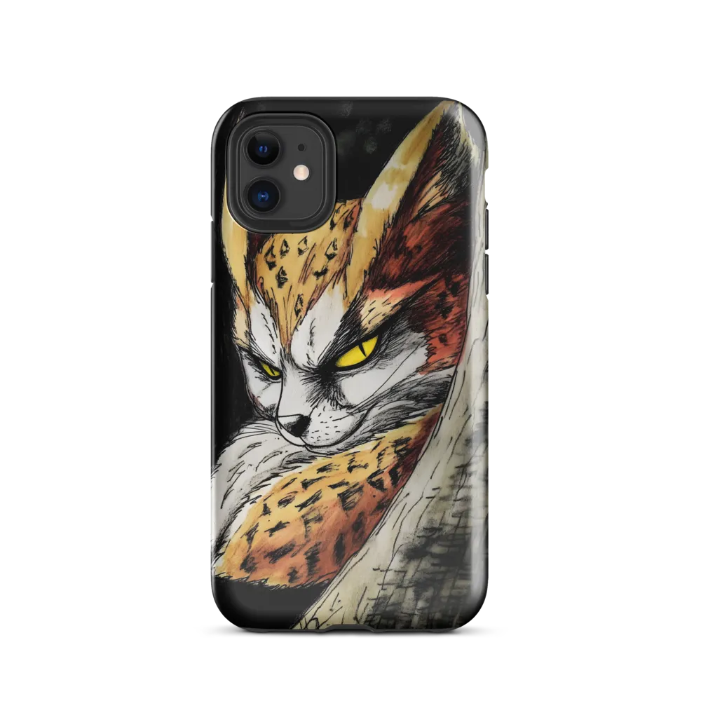 Fierce Gaze of the Wild Cat