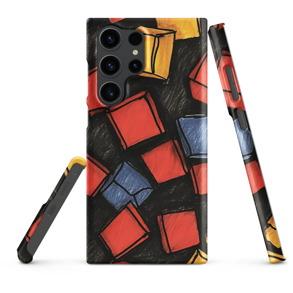 Vibrant Geometry in Motion | Phone Case |  S23 Ultra | Snap Case | Matte