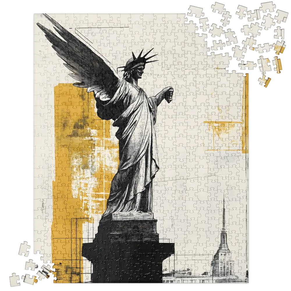 Guardian of Freedom: A Modern Interpretation | Jigsaw Puzzle | 520 pieces