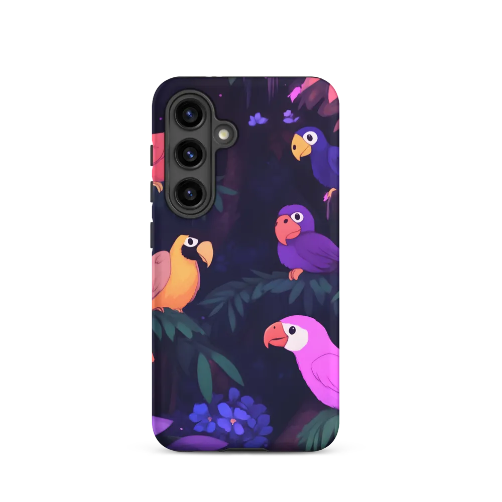 Tropical Parrot Playground | Phone Case |  S24 | Tough Case | Matte