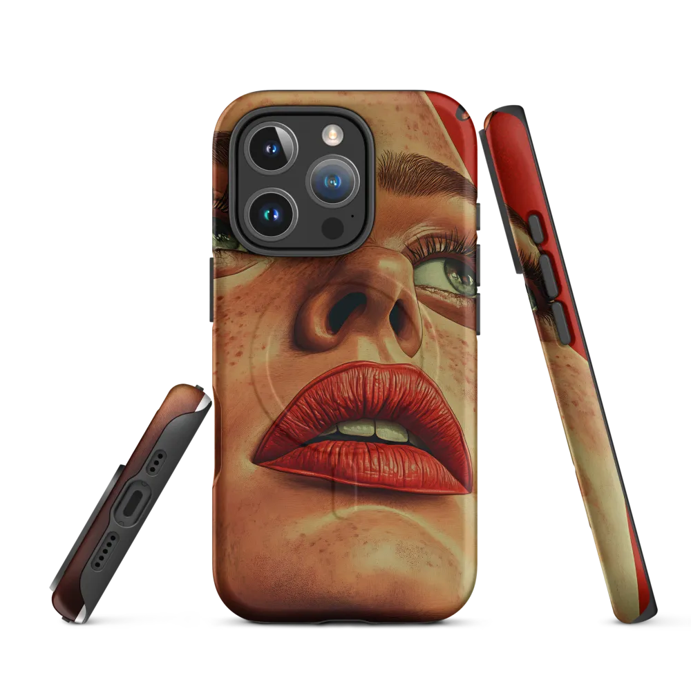 Red Intensity: A Portrait of Elegance
