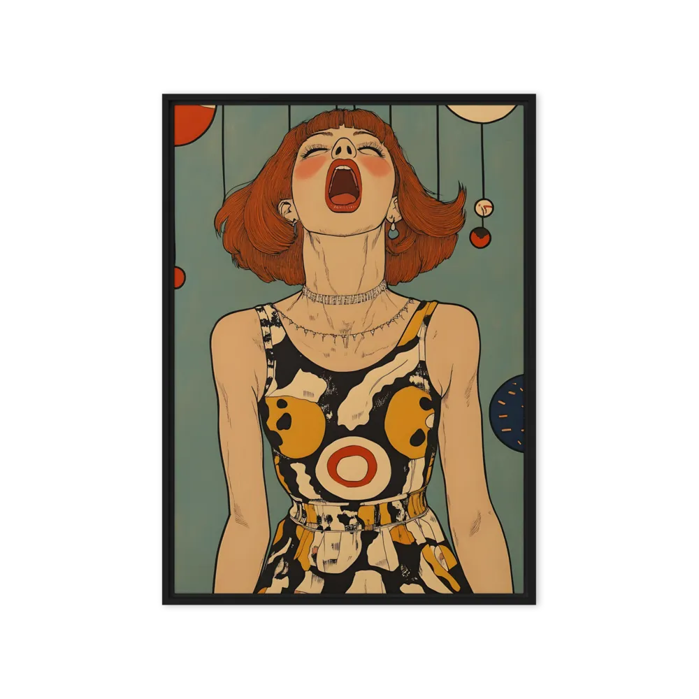 Awakening Expression | Canvas with Black Frame | 20″×28″