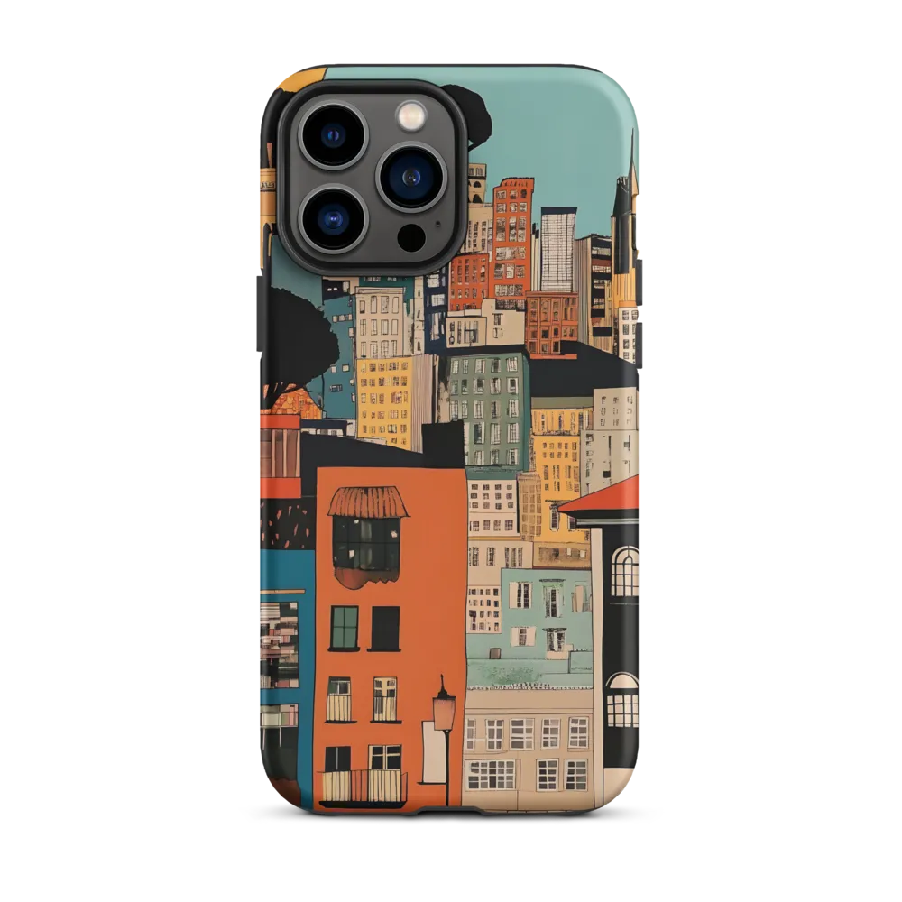 Urban Fusion: A Colorful Cityscape