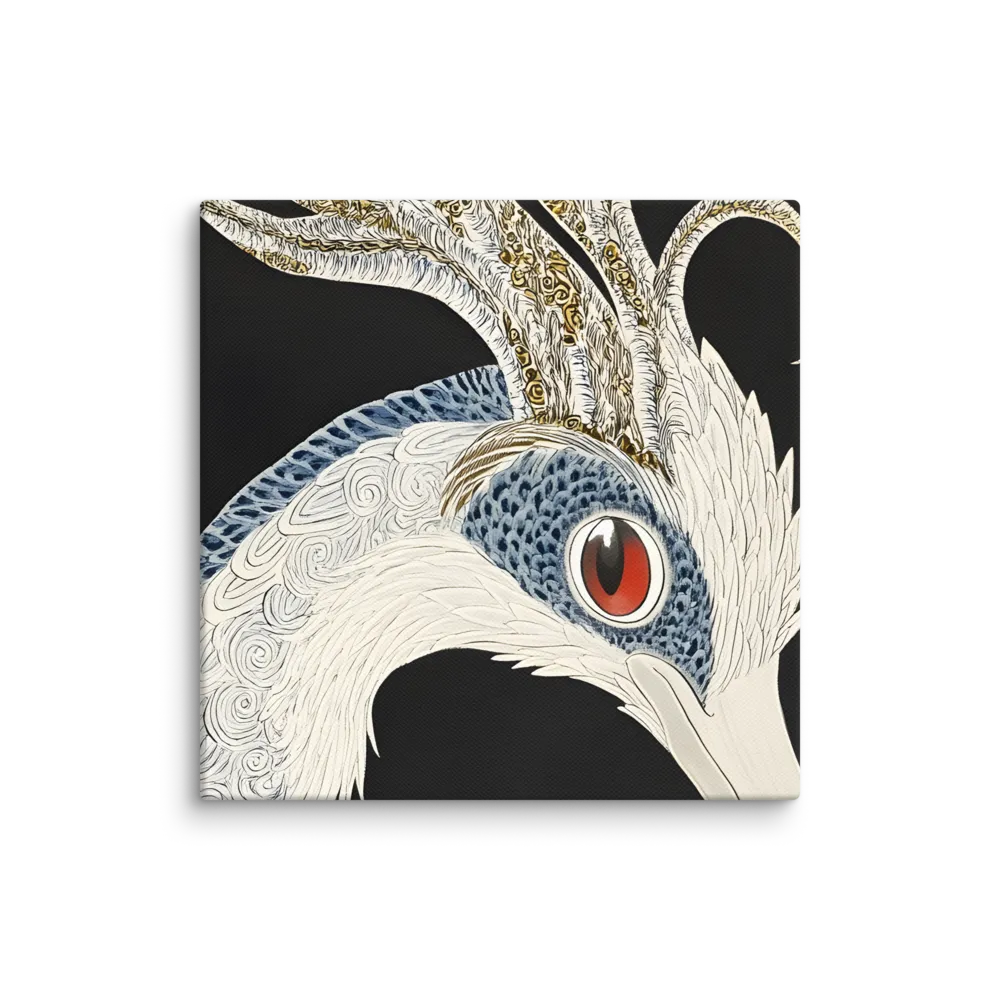 Elegance of the Majestic Peacock | Canvas | 6″×6″