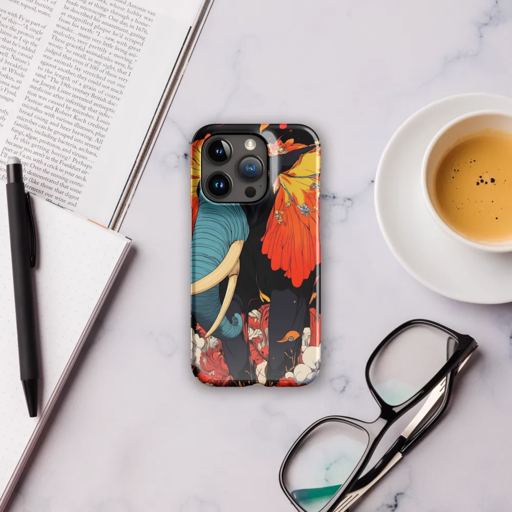 Majesty of the Floral Elephant | Phone Case |  15 Pro | Snap Case | Glossy
