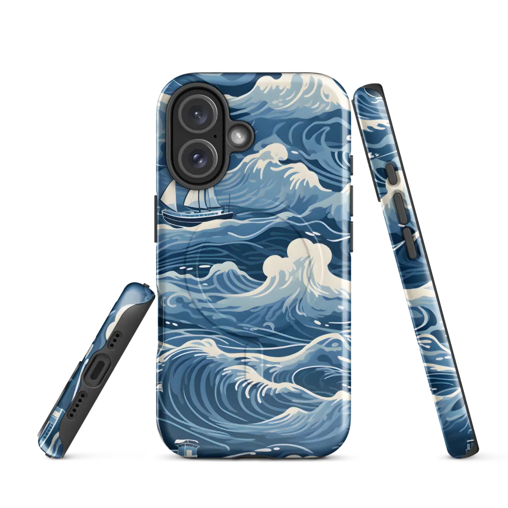 Nautical Dreams: Waves of Adventure | Phone Case |  16 | MagSafe® Tough Case | Glossy