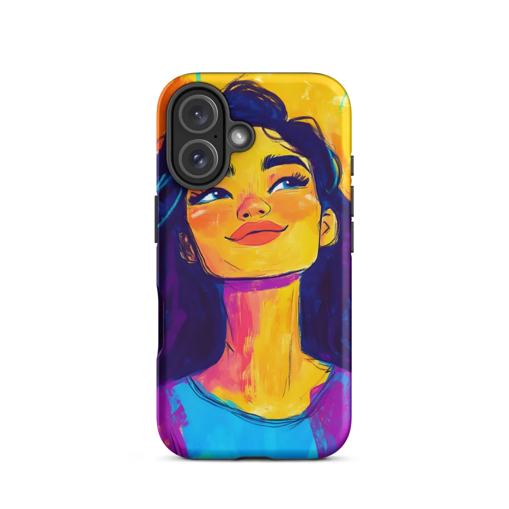 Radiant Joy: A Portrait of Confidence | Phone Case |  16 | Tough Case | Matte