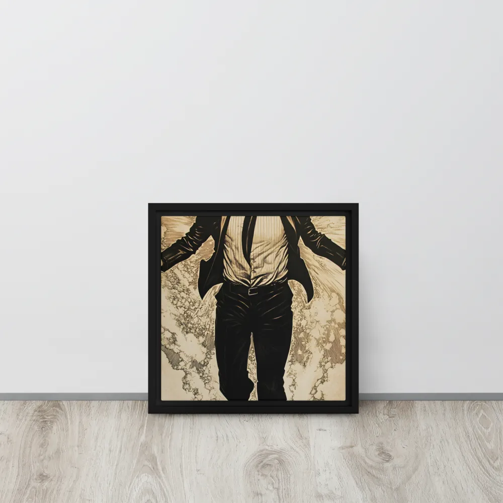 Ascendancy of the Spirit | Canvas with Black Frame | 12″×12″