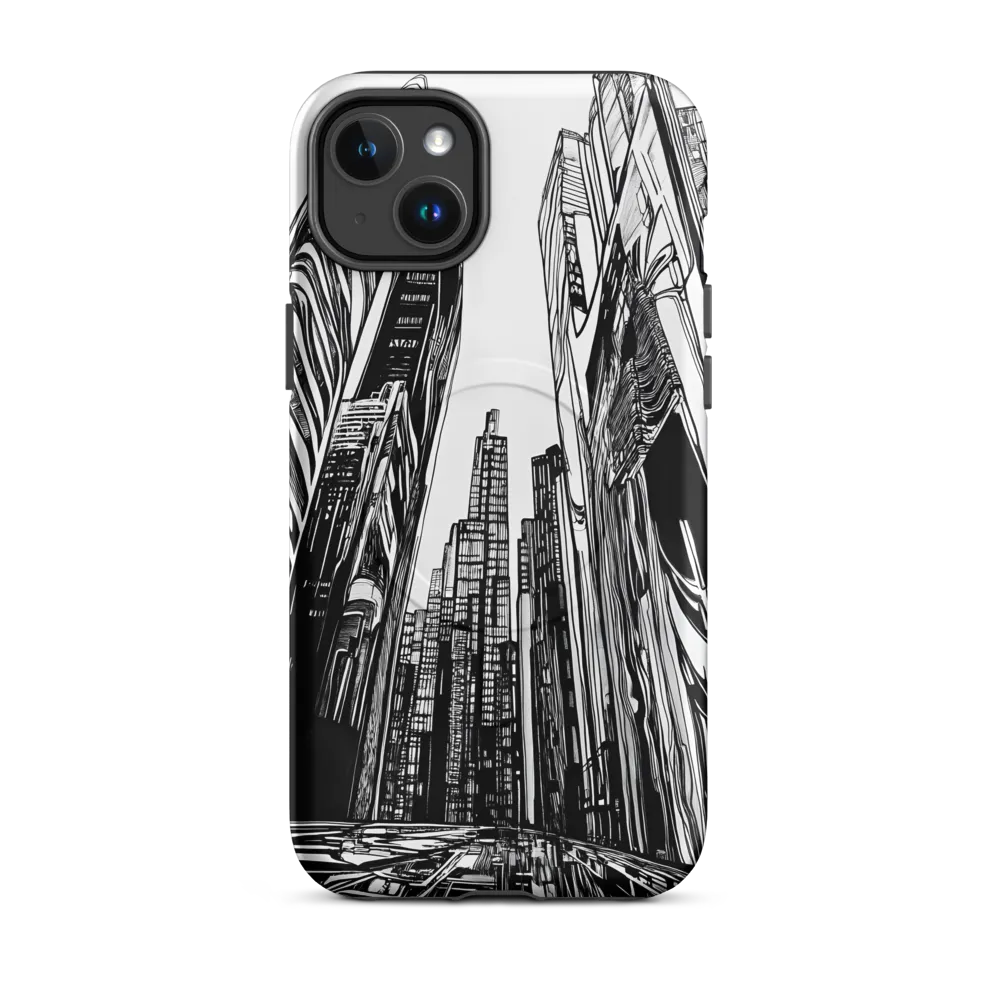 Urban Echoes: A Line Art Journey