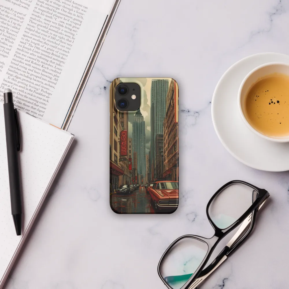 Nostalgic Cityscape: Reflections of a Forgotten Era | Phone Case |  12 Mini | Snap Case | Matte