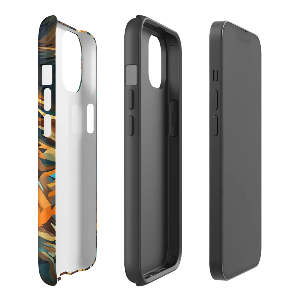 Wild Symphony: Abstract Tigers | Phone Case |  14 | Tough Case | Matte