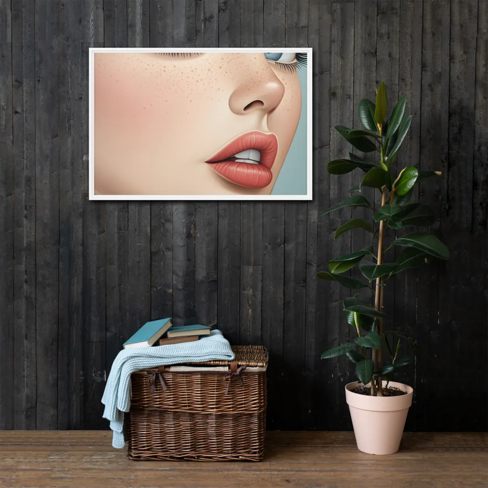 Intriguing Elegance | Canvas with White Frame | 24″×36″