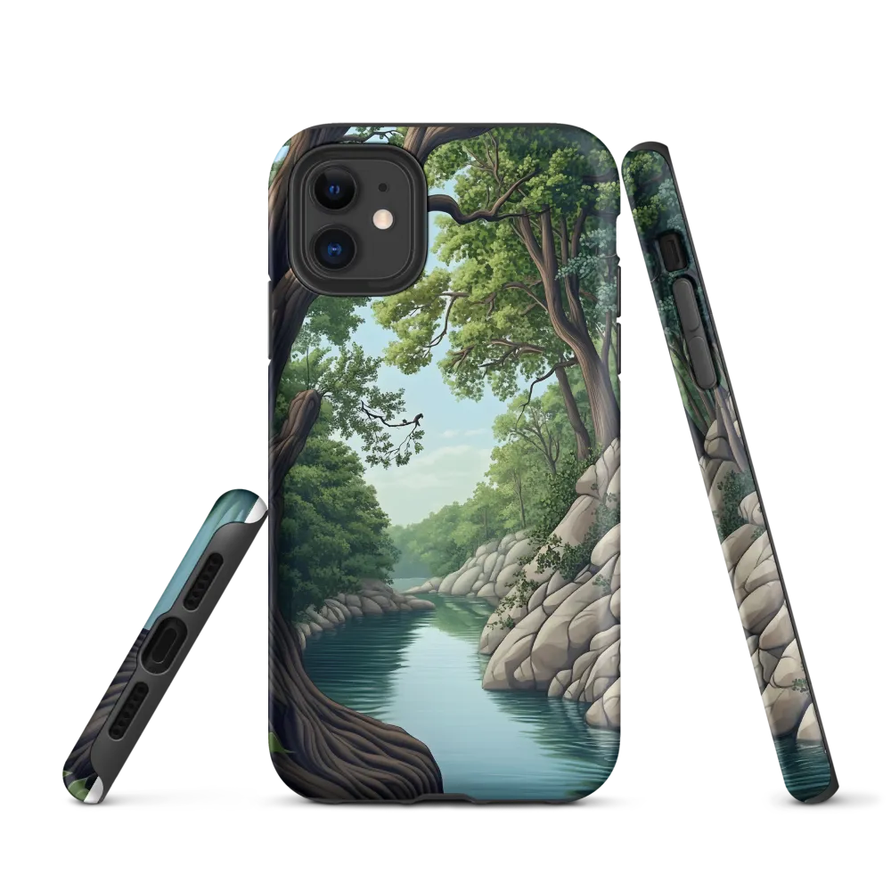 Tranquil Reflections: A Serene River Landscape