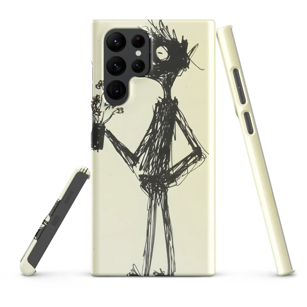 Whimsical Figure with Flowers