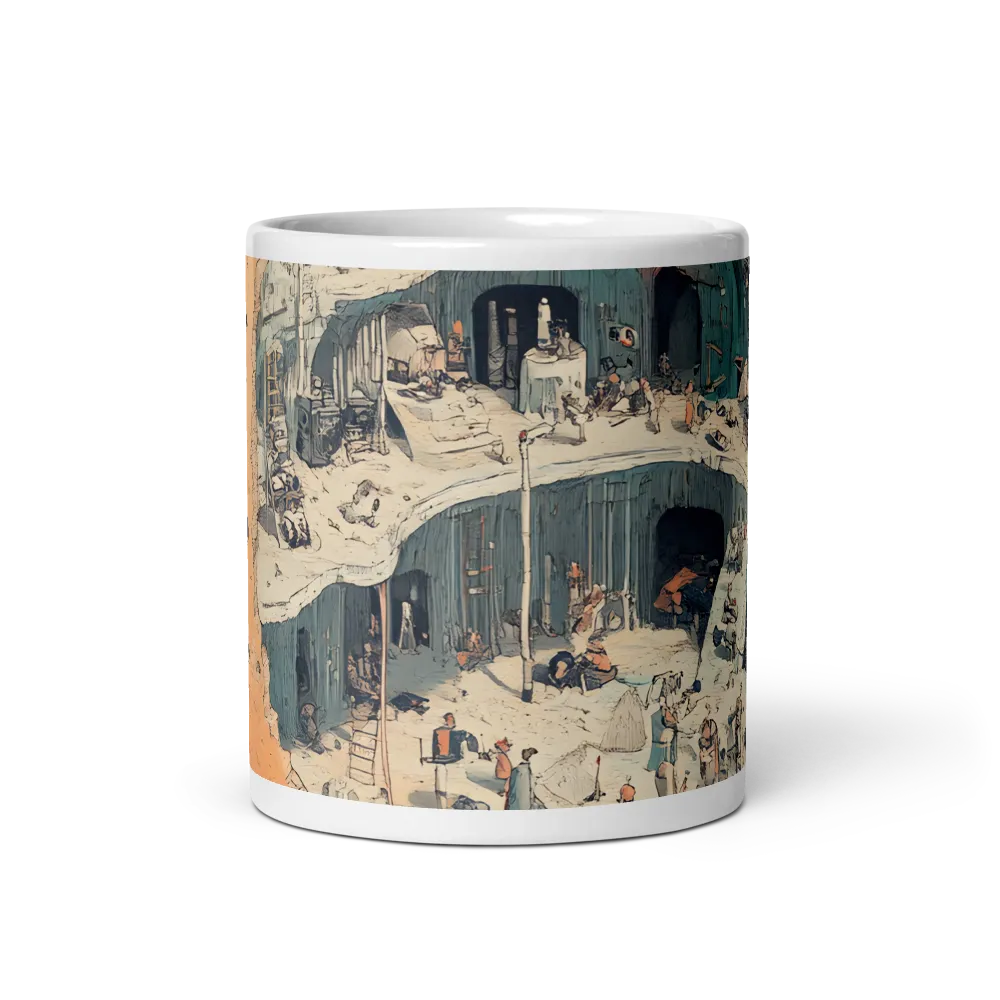 The Hollow Sphere: A Surreal Haven | Mug with White inside | 11 oz