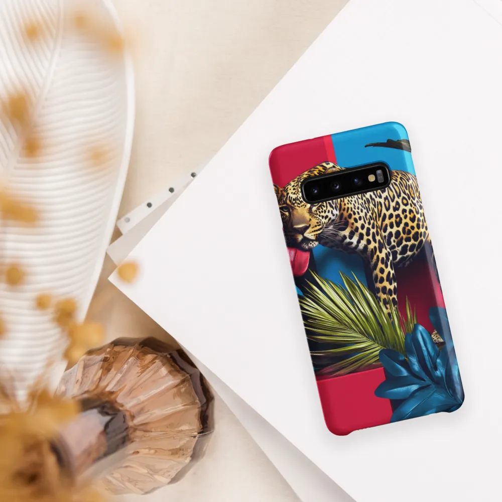 Playful Leopard in Vibrant Paradise