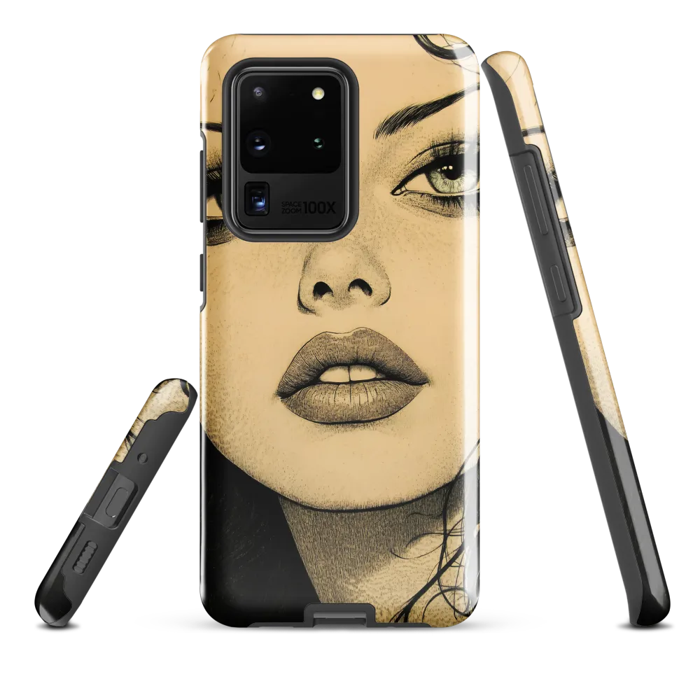 Enigmatic Gaze | Phone Case |  S20 Ultra | Tough Case | Glossy