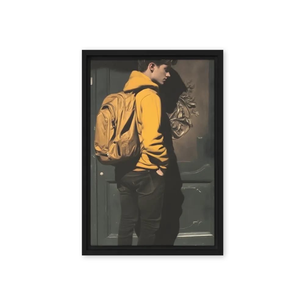 Silent Reflection | Canvas with Black Frame | 12″×18″