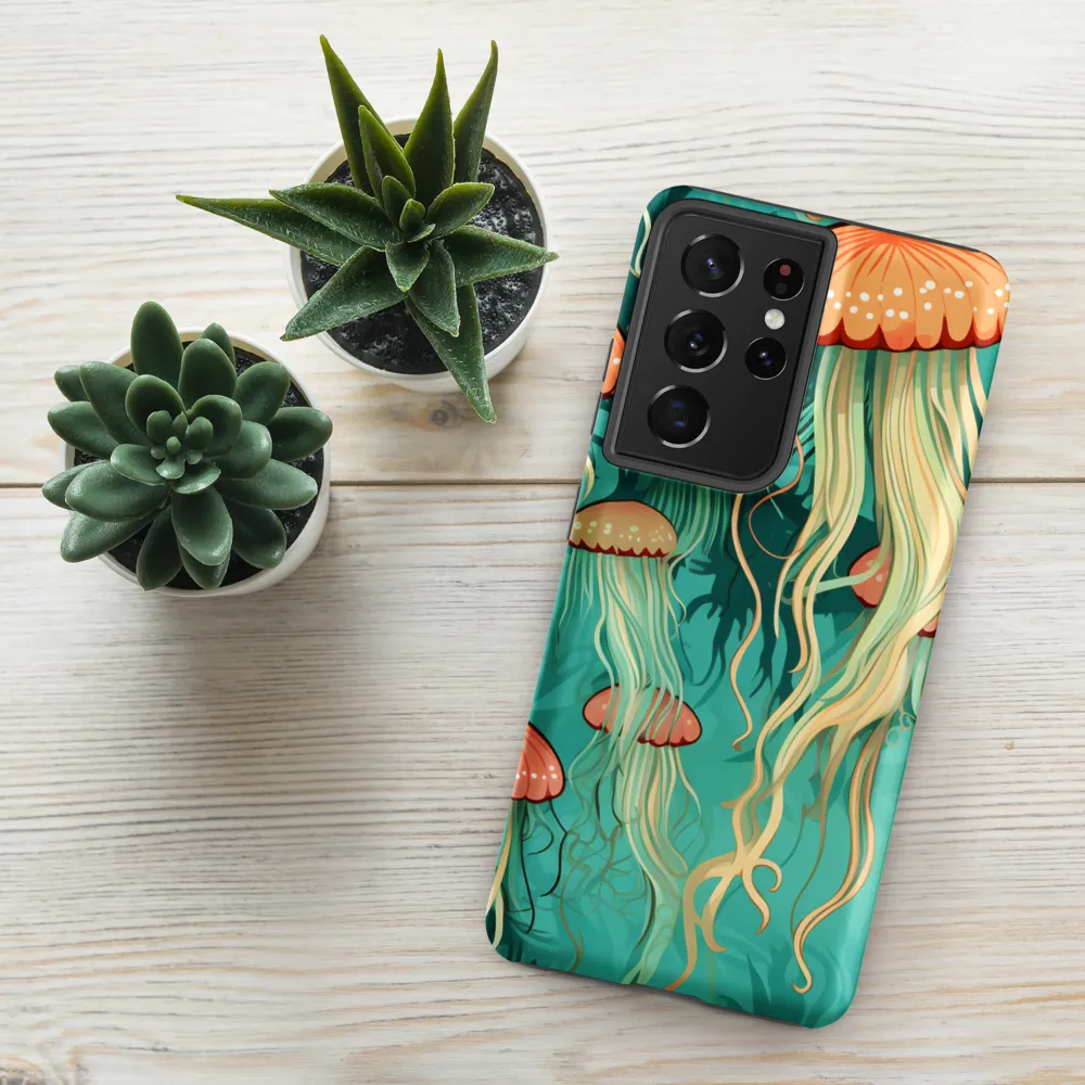 Ethereal Dance of Jellyfish | Phone Case |  S21 Ultra | Tough Case | Matte
