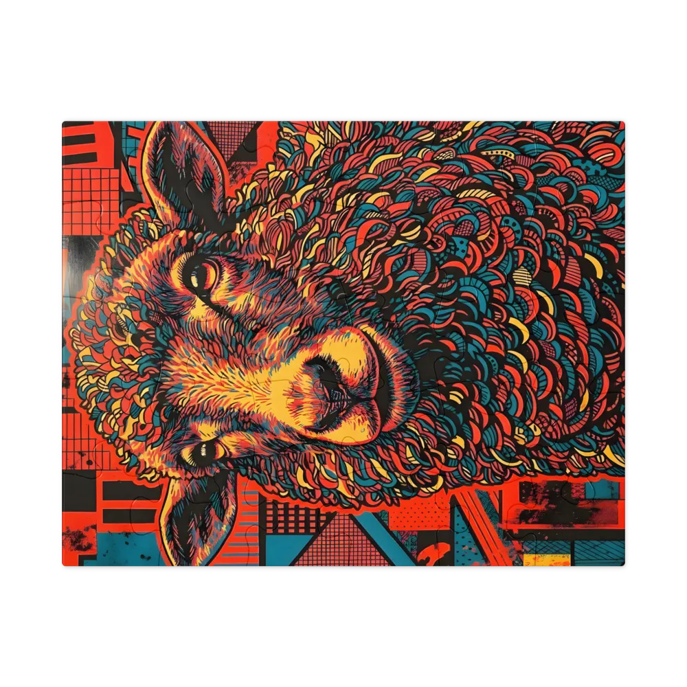 Prismatic Sheep 
 Jigsaw Puzzle in Tin Box