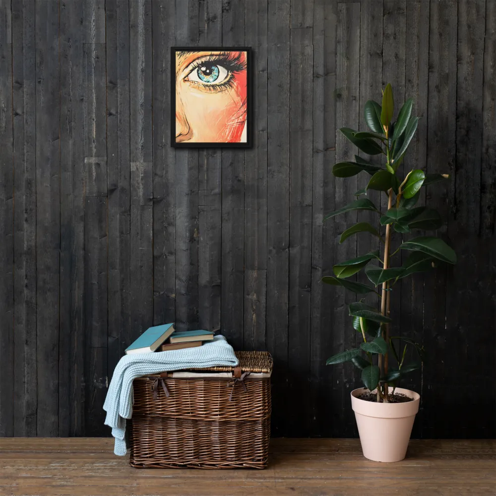 Gaze of Emotion | Canvas with Black Frame | 11″×14″