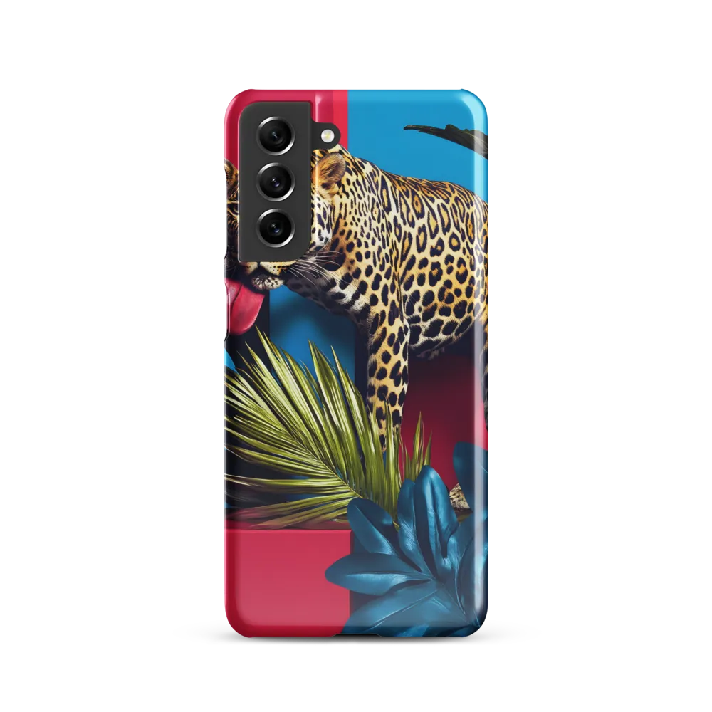 Playful Leopard in Vibrant Paradise