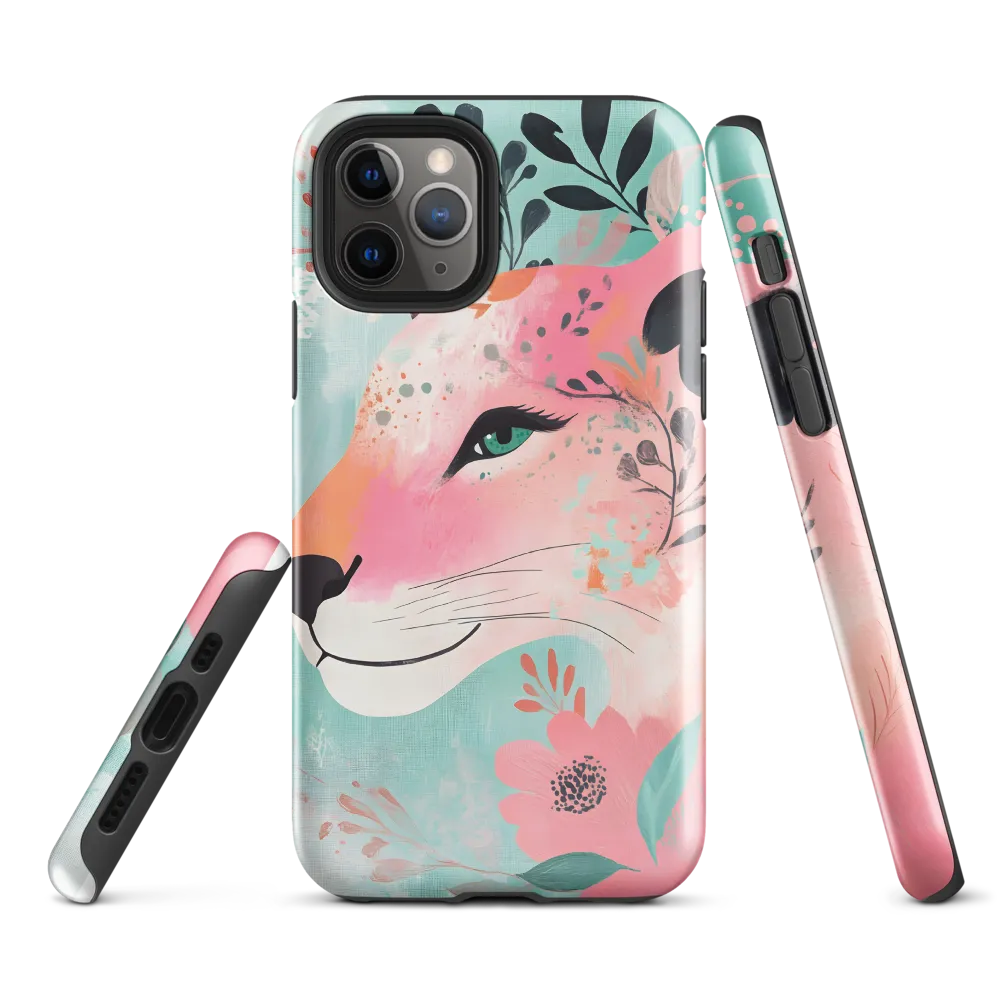 Whimsical Majesty: A Floral Lion