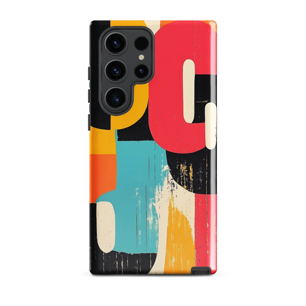 Colorful Curves: Numbers in Harmony | Phone Case |  S23 Ultra | Tough Case | Glossy