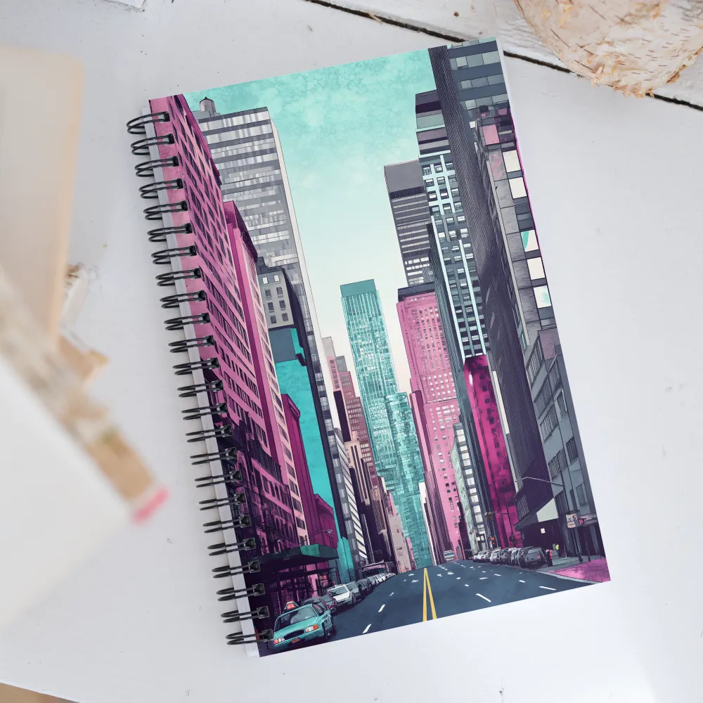 Urban Vibes: A Modern Cityscape | Spiral Notebook