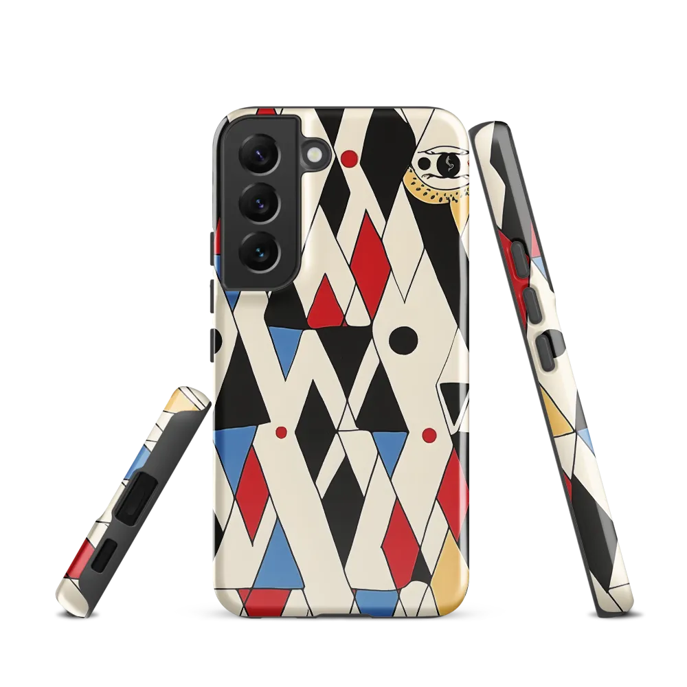 Dynamic Geometric Symphony | Phone Case |  S22 | Tough Case | Glossy