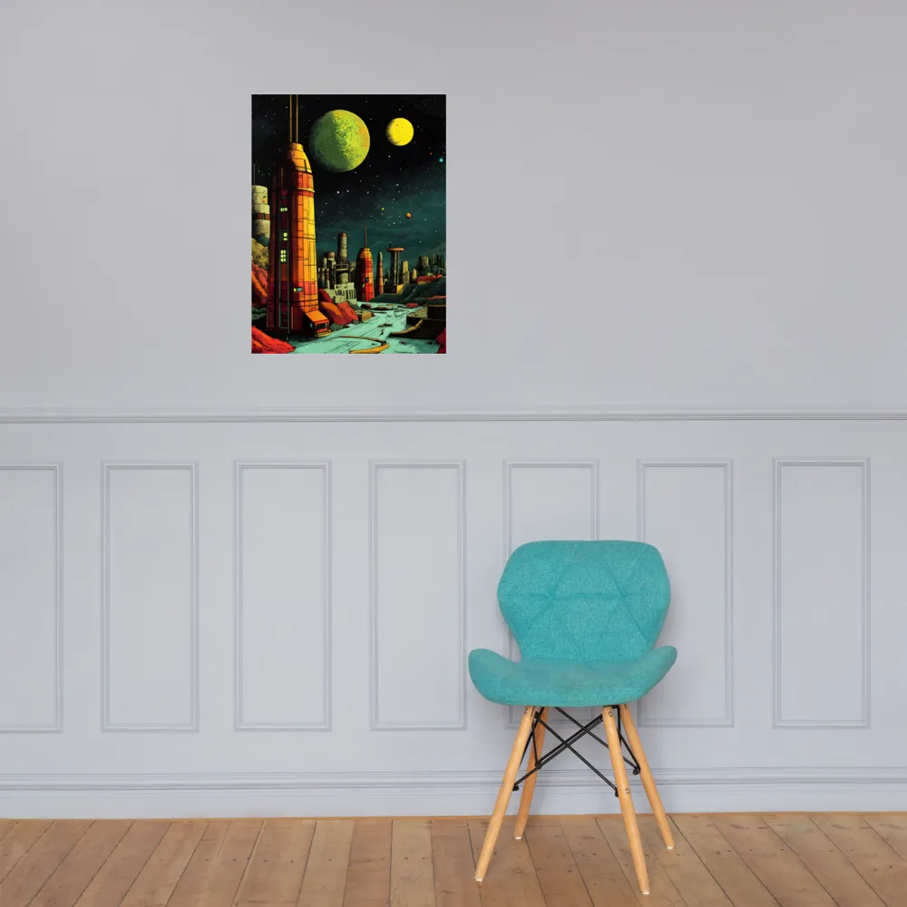 Cosmic Cityscape | Poster | 18″×24″