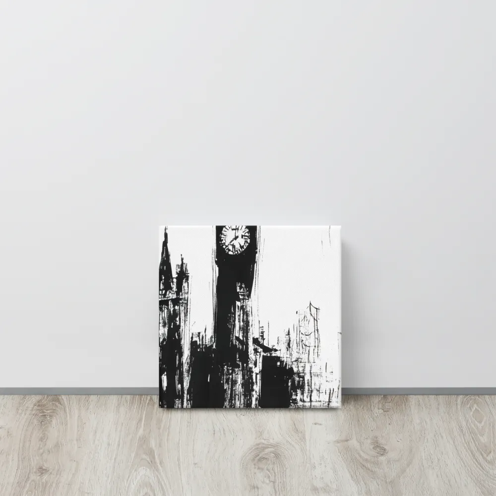 Clock Tower in Motion | Canvas | 12″×12″