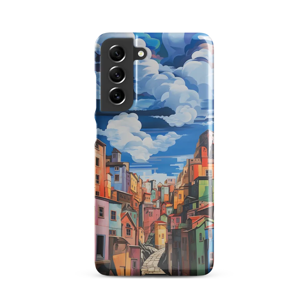 Whimsical Heights: A Vibrant Cityscape | Phone Case |  S21 FE | Snap Case | Glossy