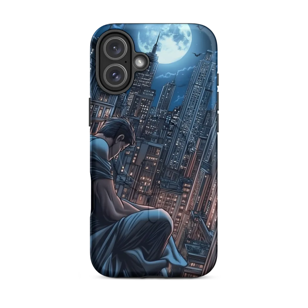 Reflections of a City Under the Moon