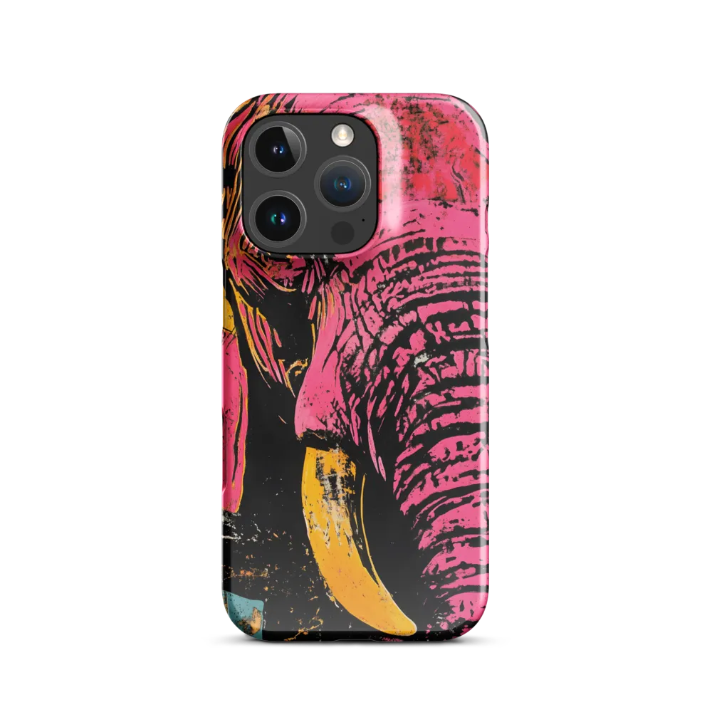 Bold Encounter: The Vibrant Elephant | Phone Case |  16 Pro | Snap Case | Glossy