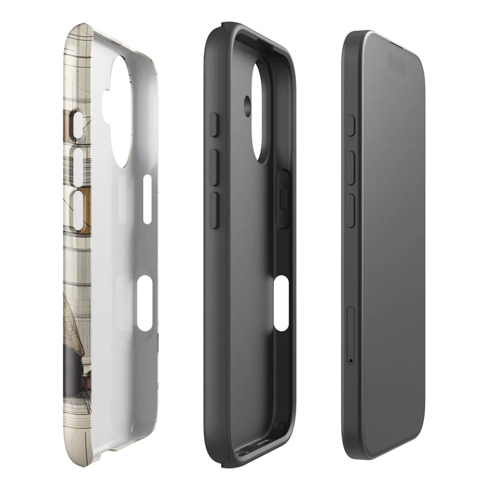 Quiet Reflections in Line | Phone Case |  16 | Tough Case | Glossy