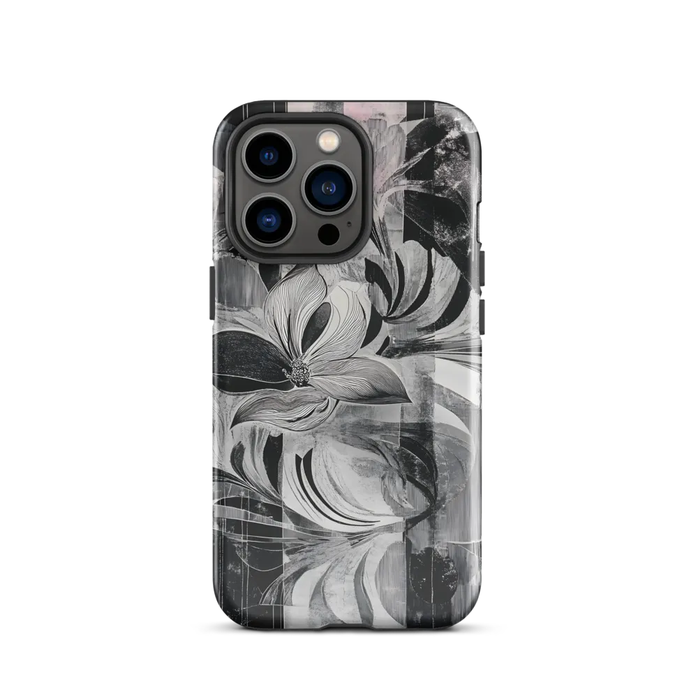 Floral Fusion in Monochrome